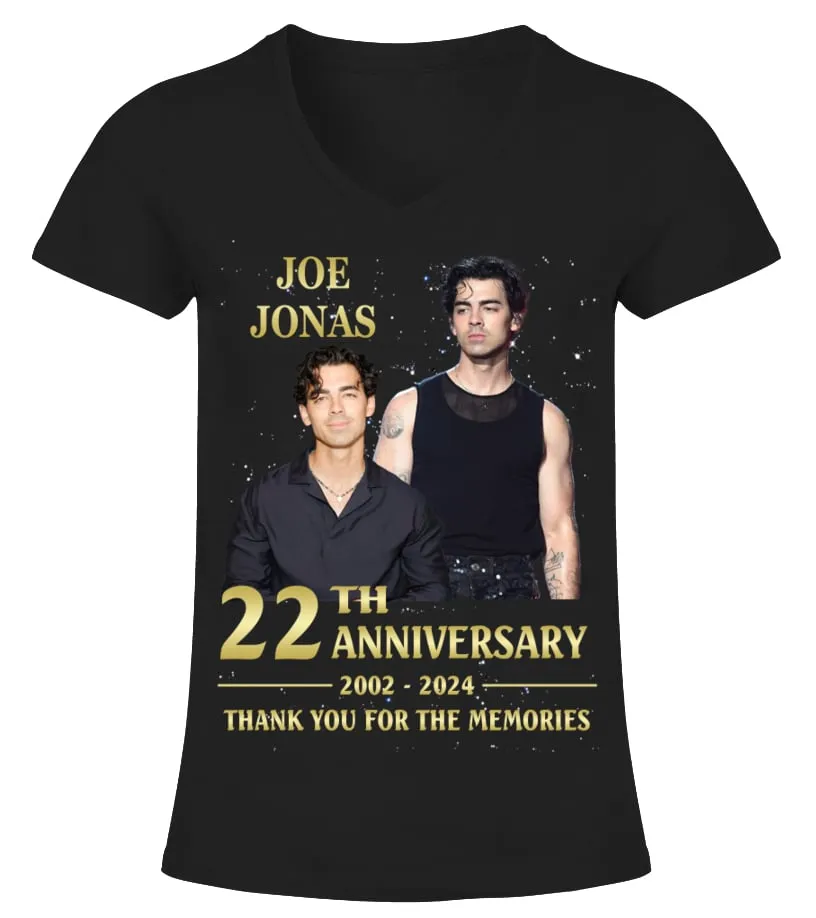 2024 anniversary Joe Jonas Camiseta cuello pico Mujer