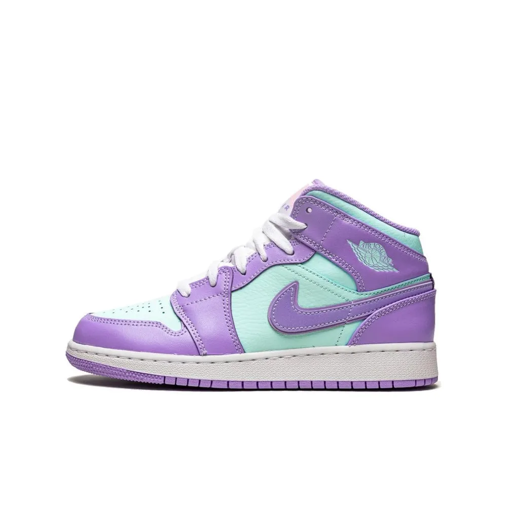 Air Jordan 1 Mid Purple Aqua