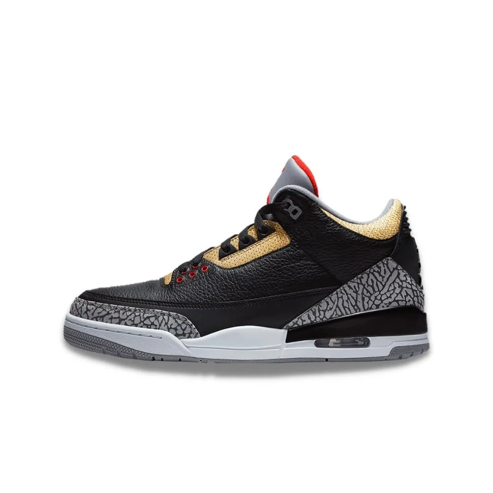 Air Jordan 3 Retro Black Cement Gold