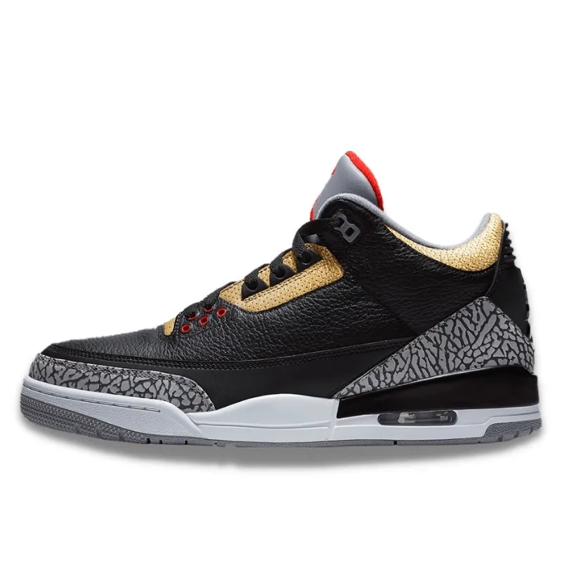 Air Jordan 3 Retro Black Cement Gold