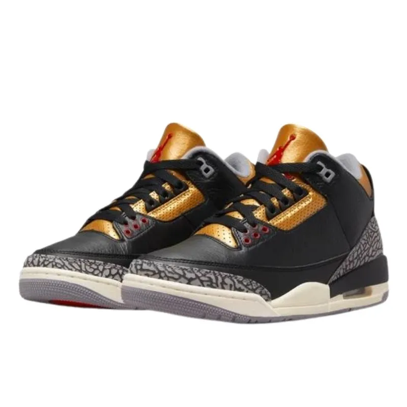 Air Jordan 3 Retro Black Cement Gold