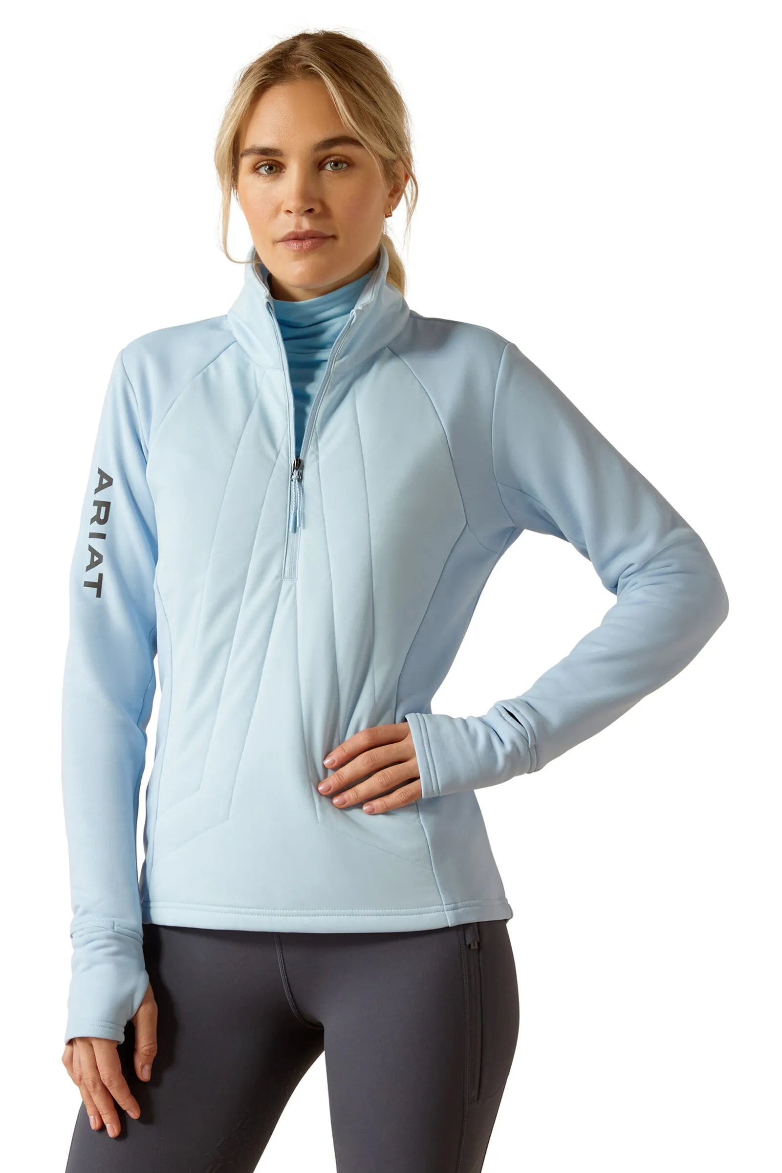 Ariat Suéter con 1/2 Cremallera para Mujer Venture