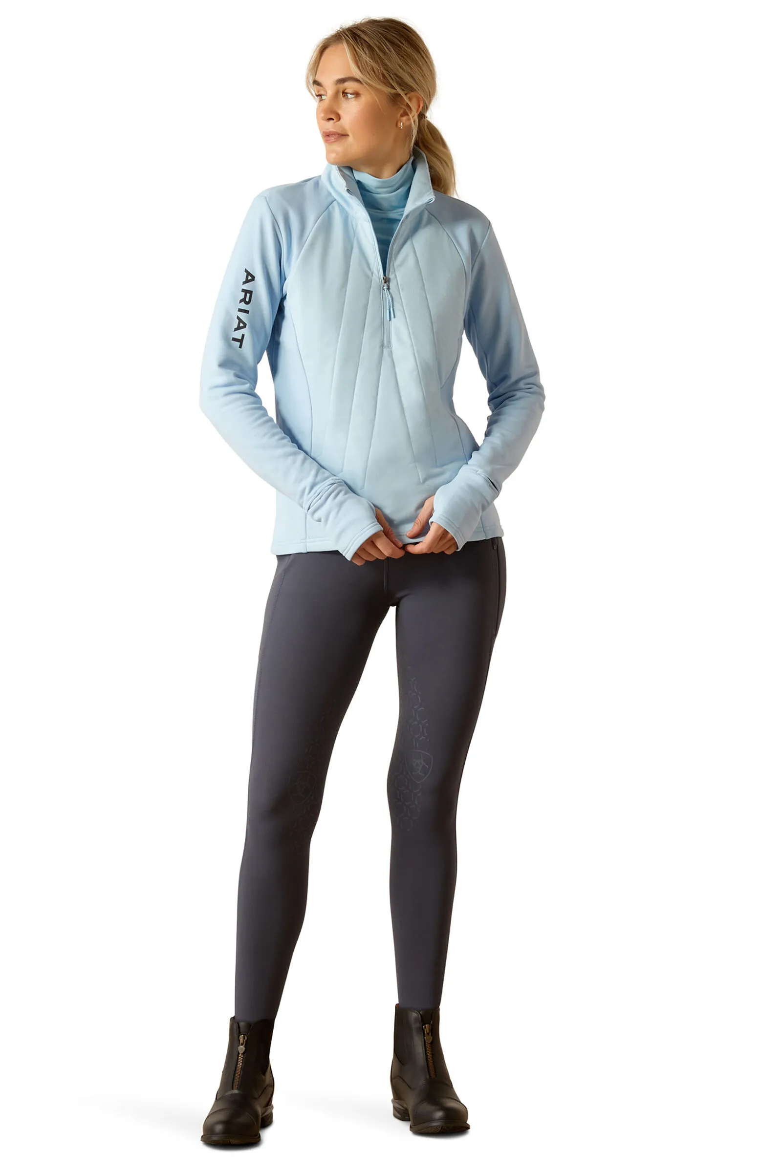 Ariat Suéter con 1/2 Cremallera para Mujer Venture
