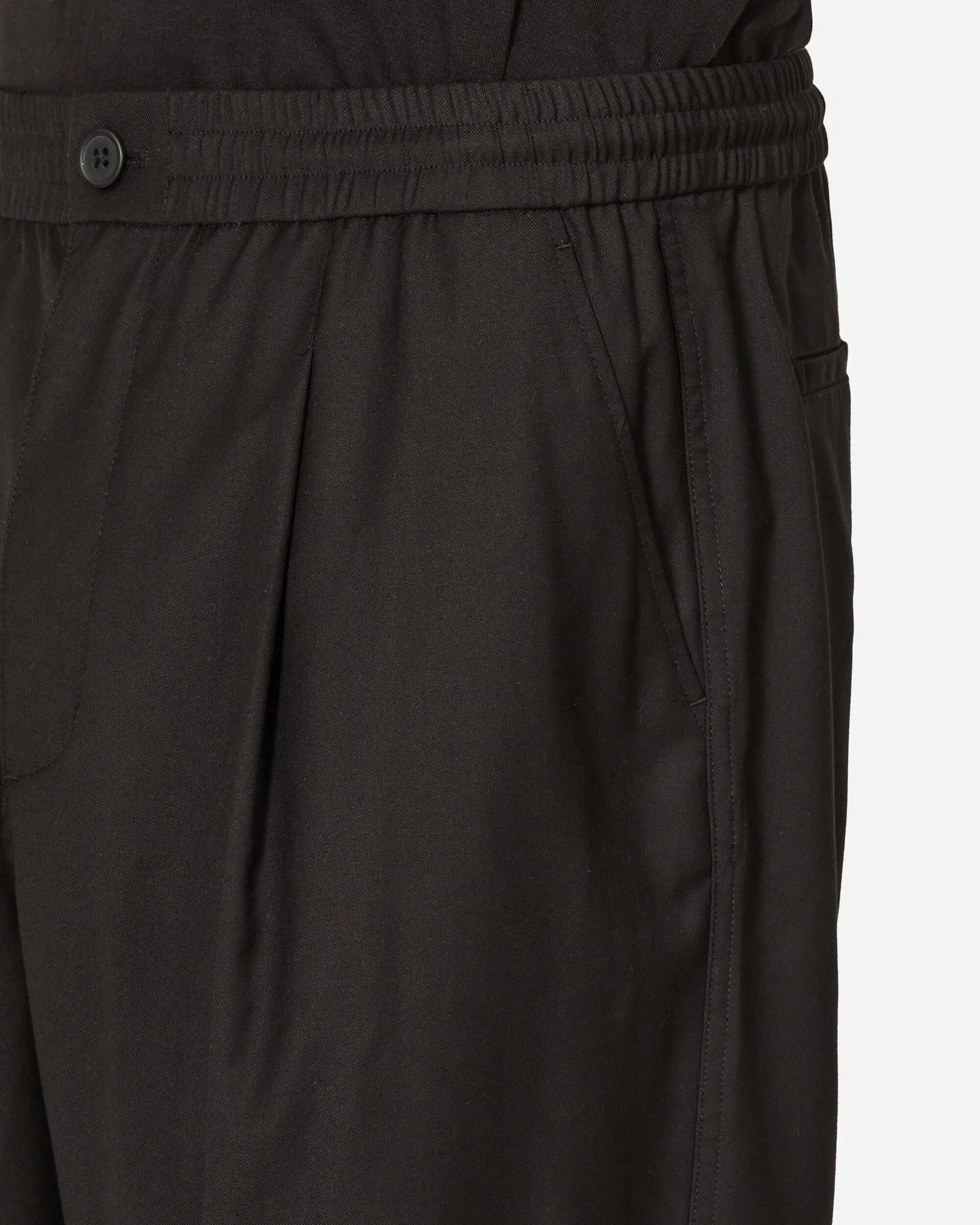 Awake NY Pleated Wool Pants Black