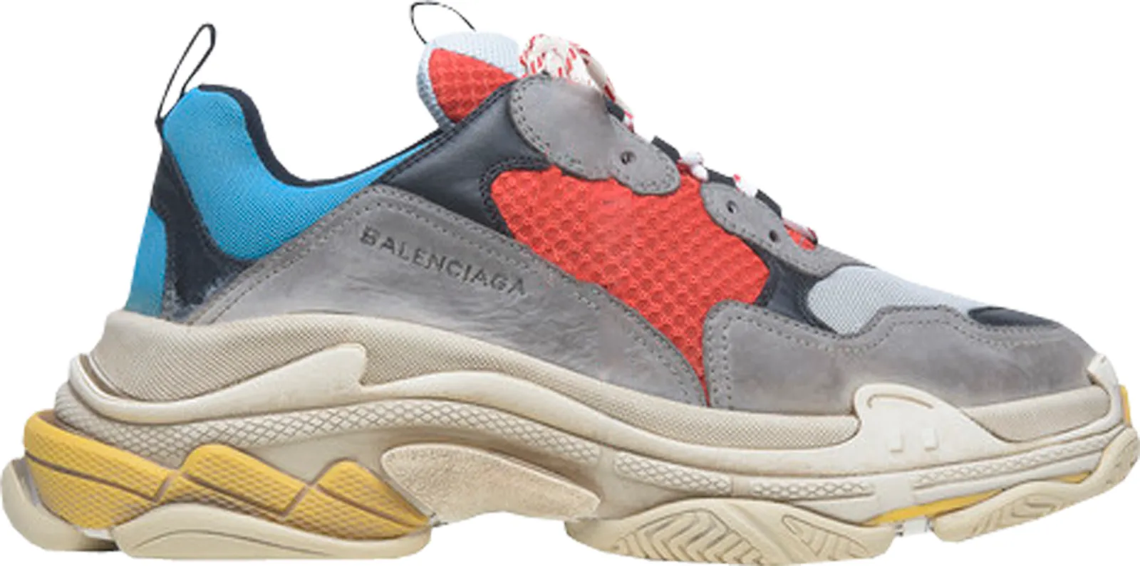 Balenciaga Triple S Grey Red Blue