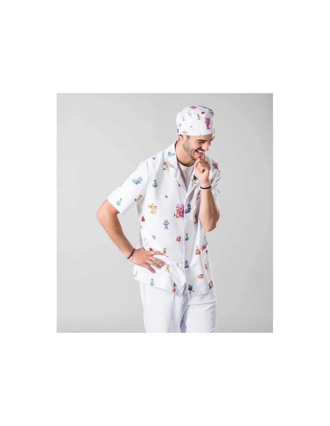 Bata corta sanitaria hombre Garys Pocoyo