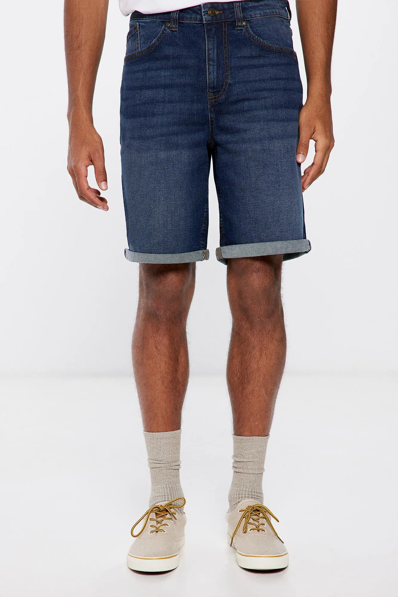 Bermuda denim básica