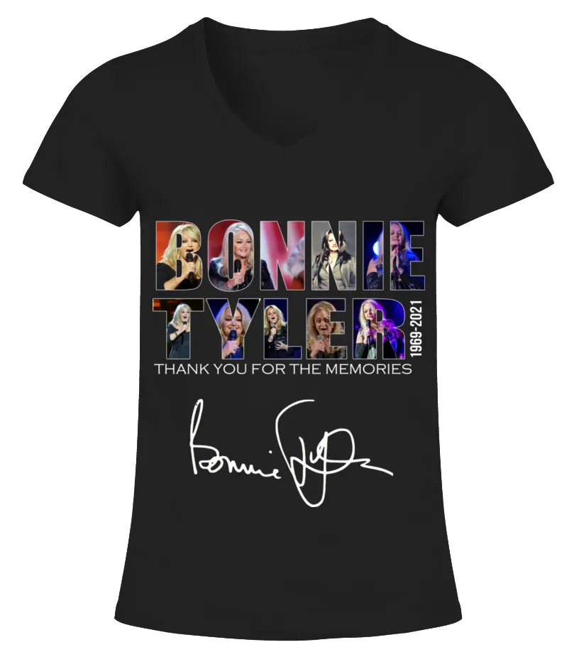 BONNIE TYLER 19692021 CAMISETA CUELLO PICO MUJER