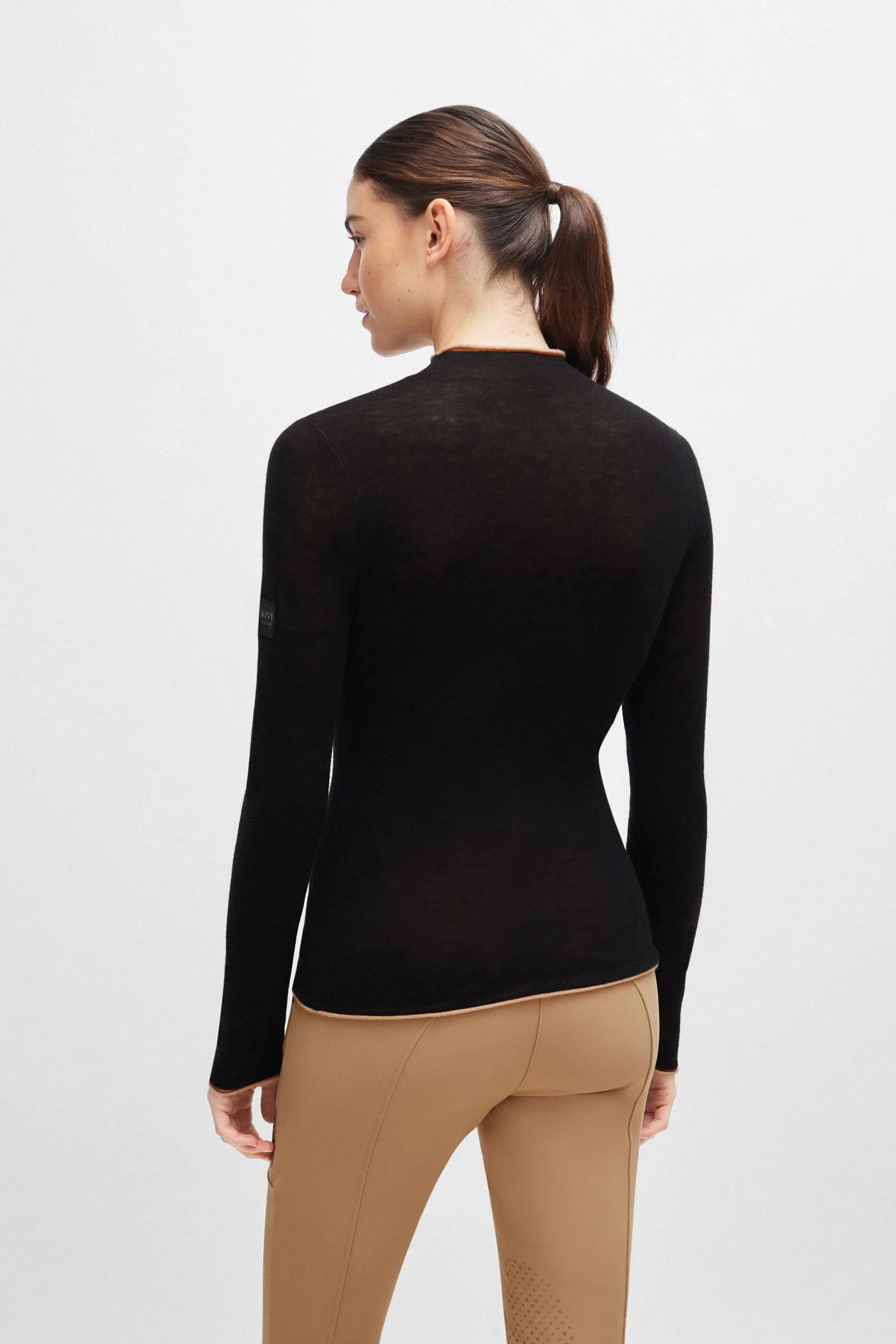 Boss Suéter de cuello alto de punto suave May