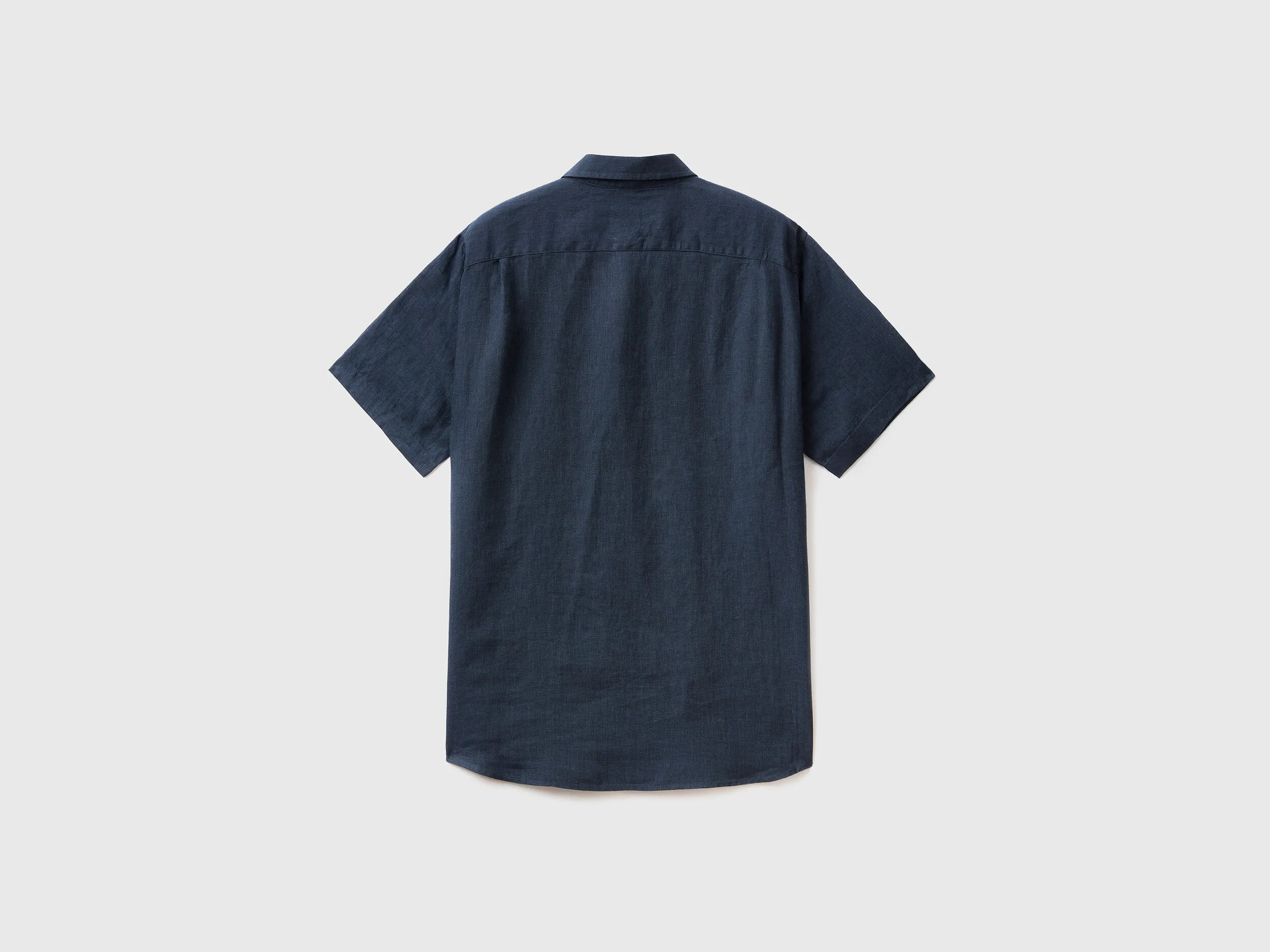 Camisa de manga corta de puro lino