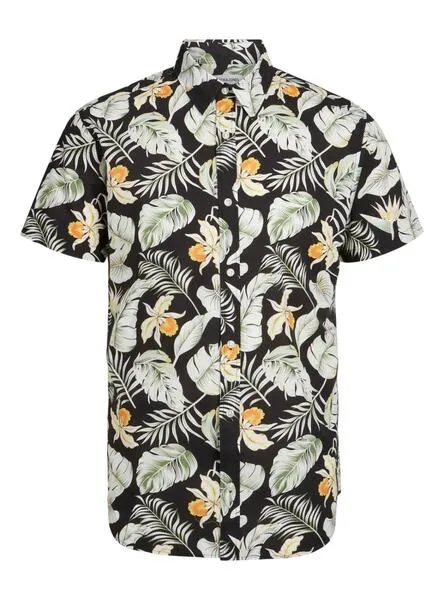 Camisa Jack and Jones Chill Negro Para Hombre
