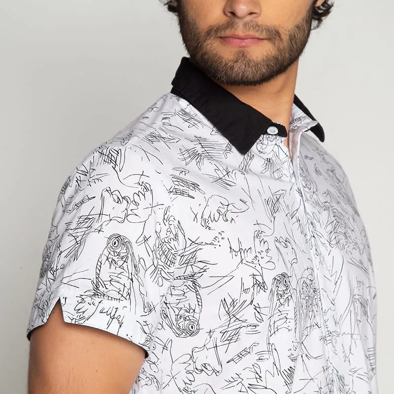 Camisa Manga Corta Knz Estamapada Scratch
