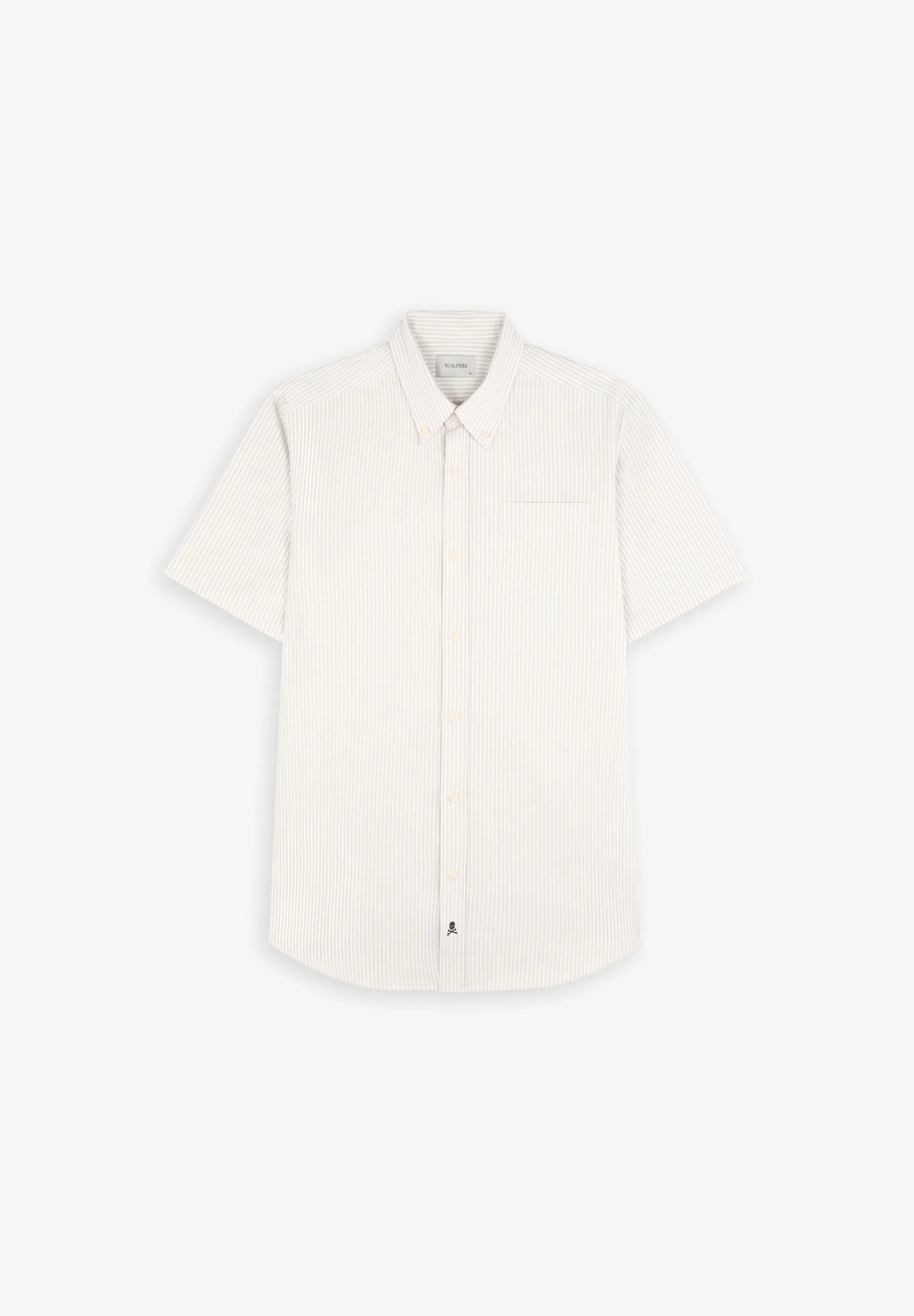 CAMISA MANGA CORTA RAYAS OXFORD