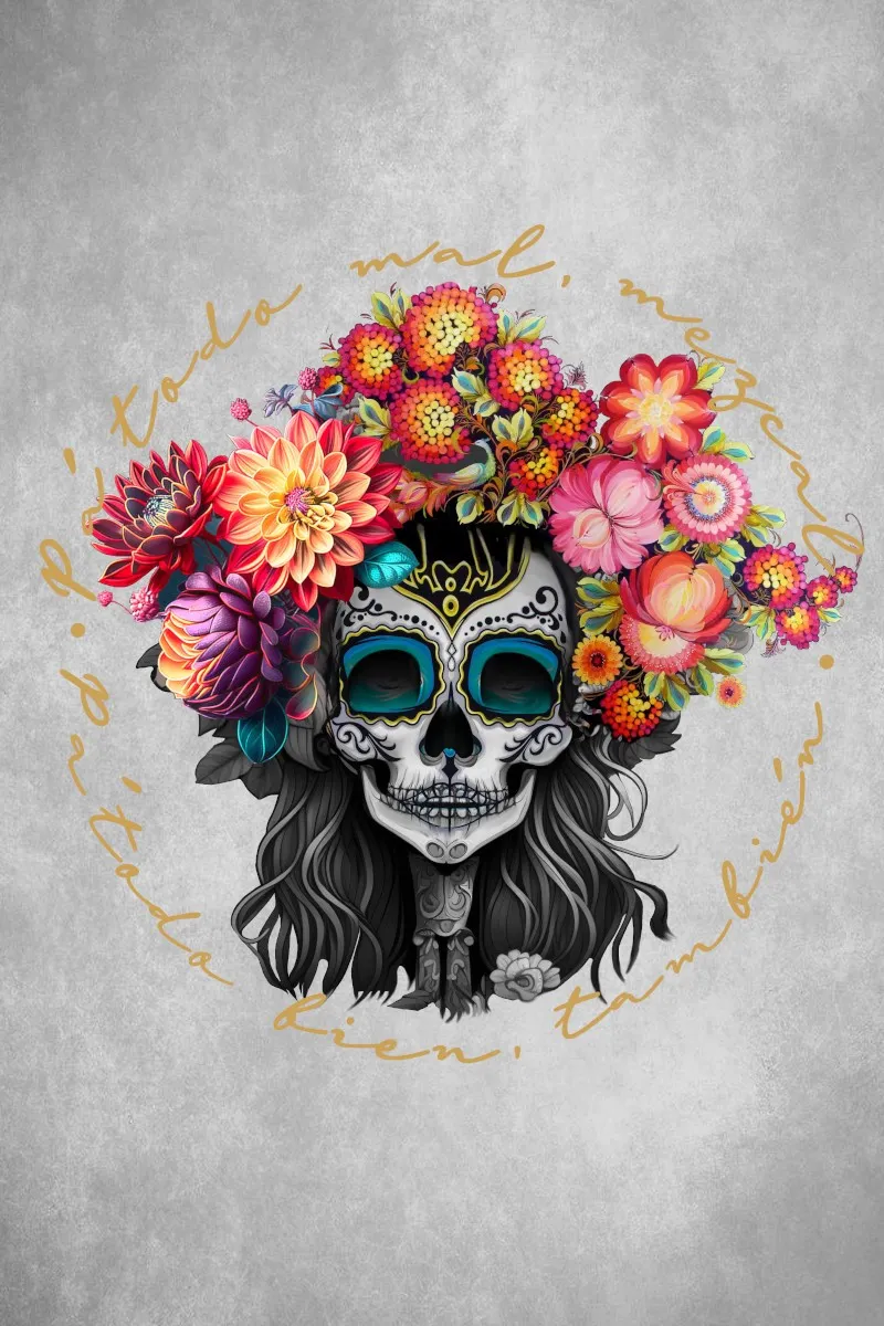 Camiseta de mujer CATRINA blanca