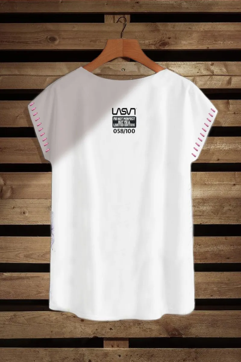 Camiseta de mujer PINK blanca