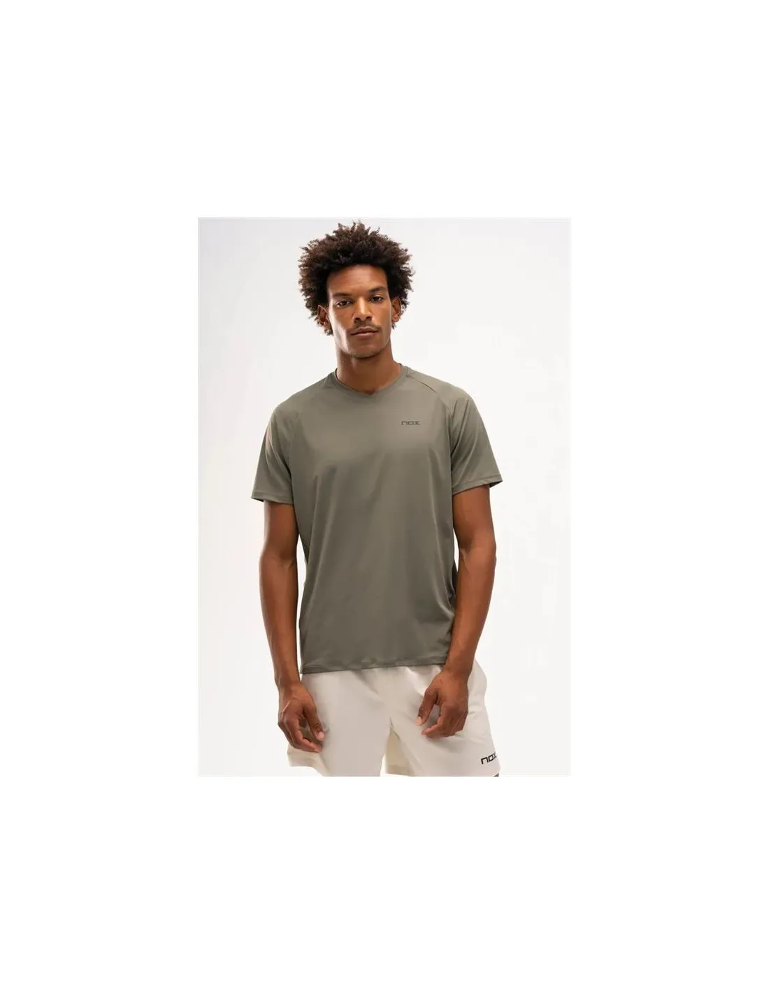 Camiseta de pádel Nox Pro Fit Verde Oscuro Hombre
