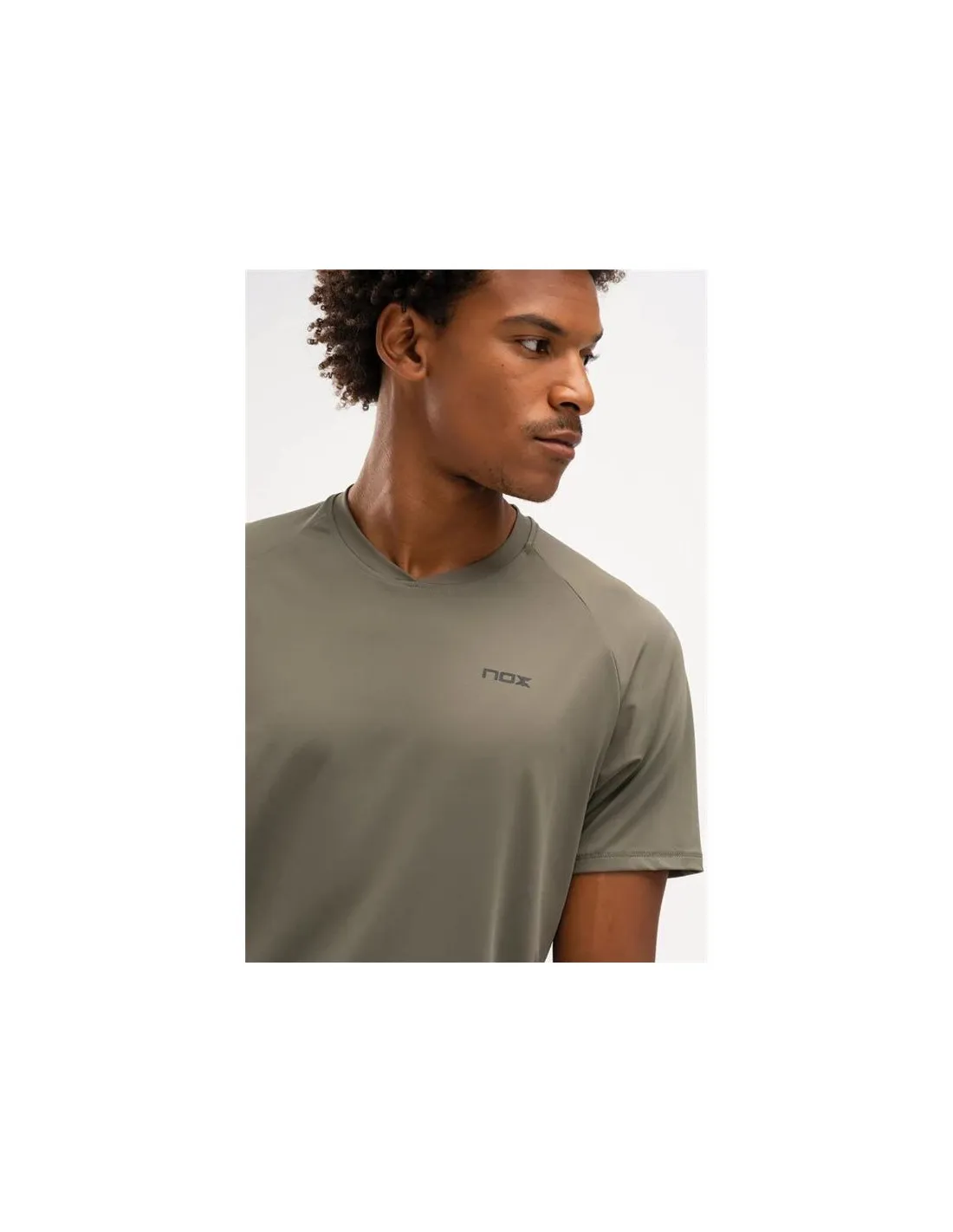 Camiseta de pádel Nox Pro Fit Verde Oscuro Hombre