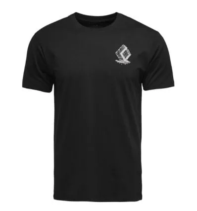 Camiseta escalada Black Diamond Camiseta manga corta Boulder (Negro)