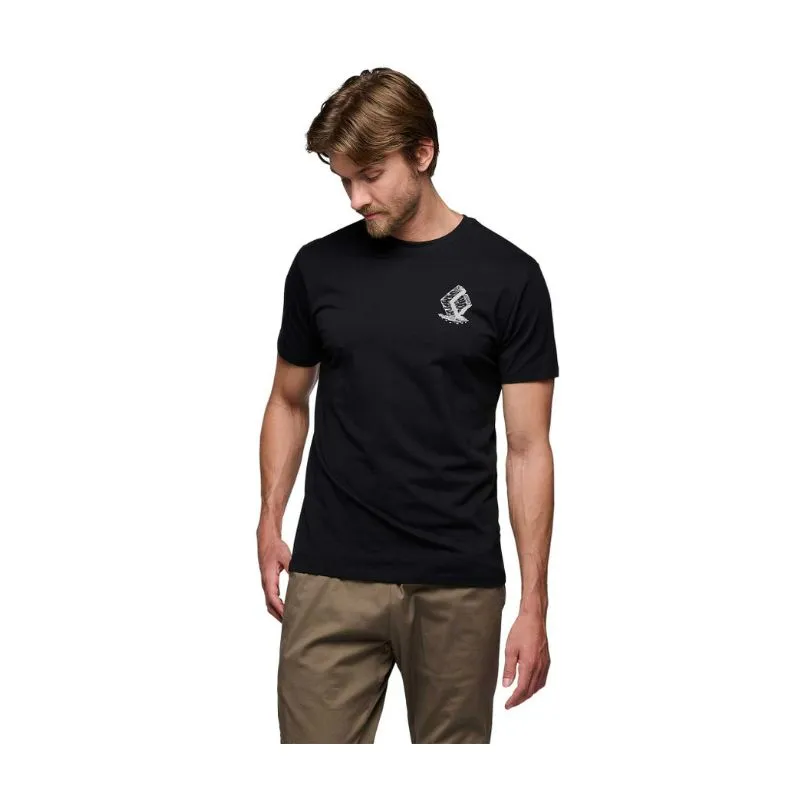 Camiseta escalada Black Diamond Camiseta manga corta Boulder (Negro)