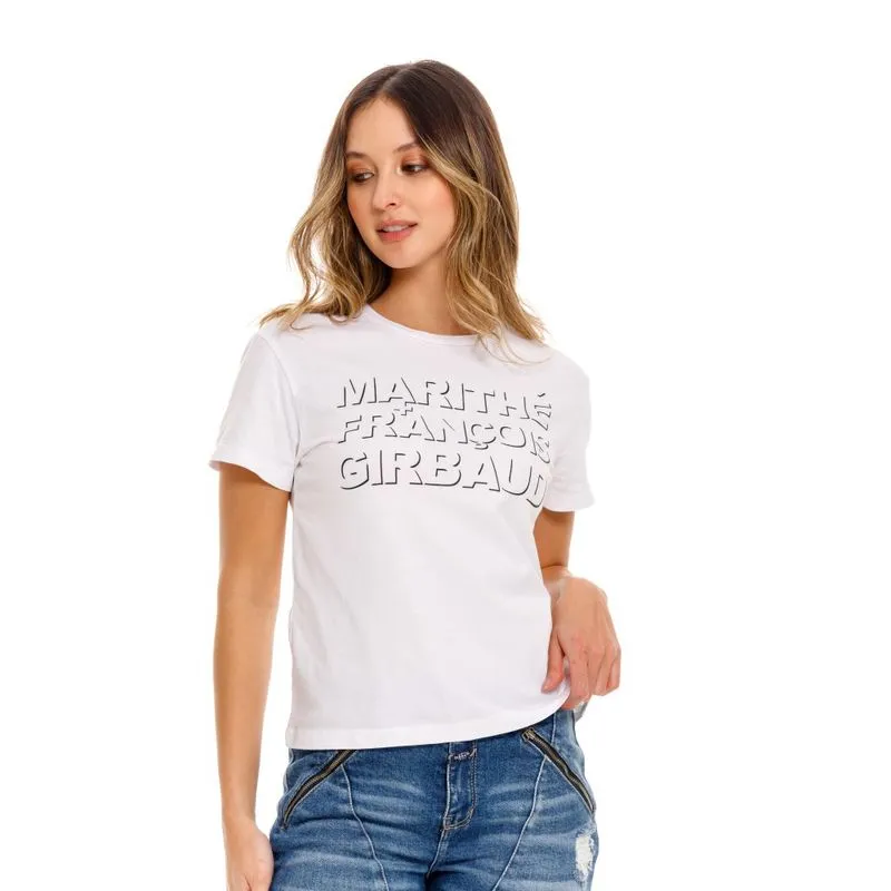 Camiseta Manga Corta Para Mujer Girbaud