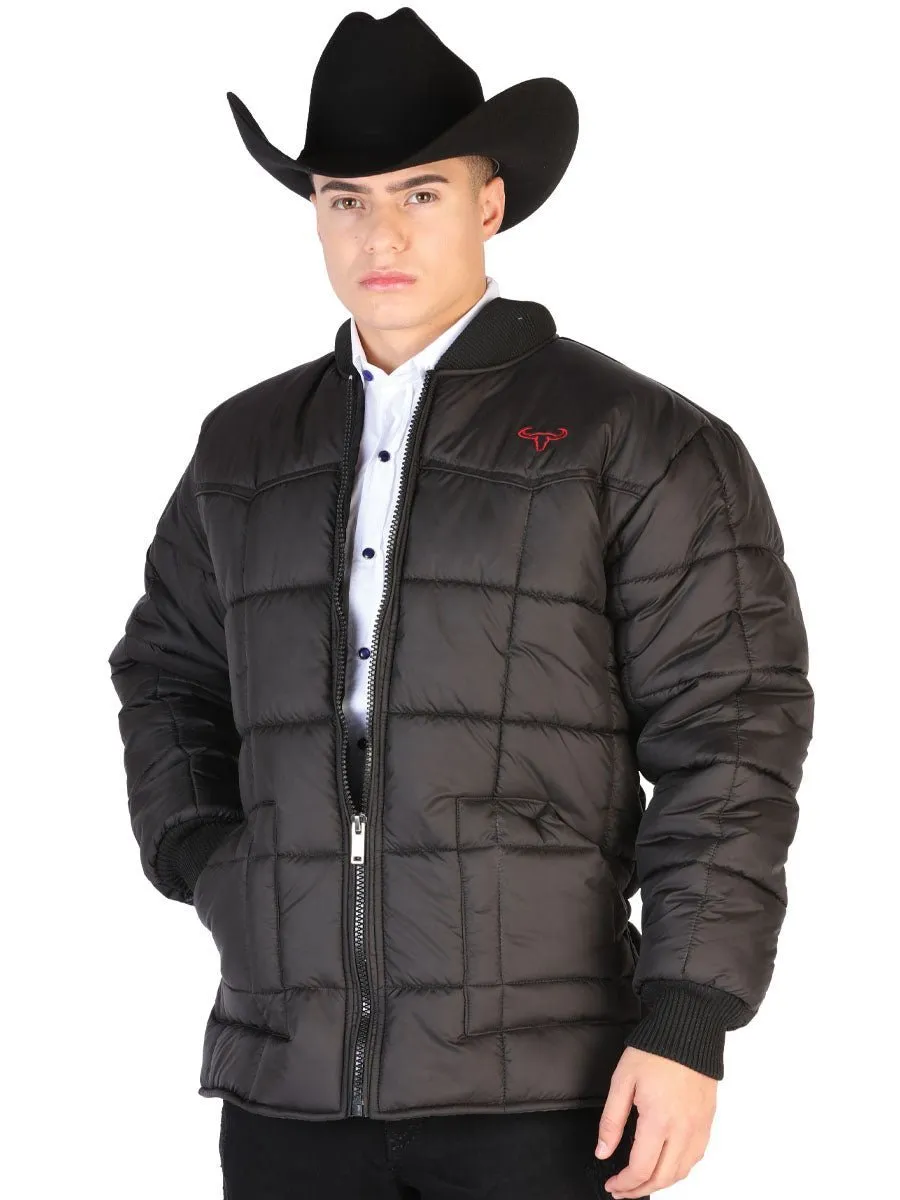 CHAMARRA CALIDAD SUPREMA PARA HOMBRES *BLACK43322*