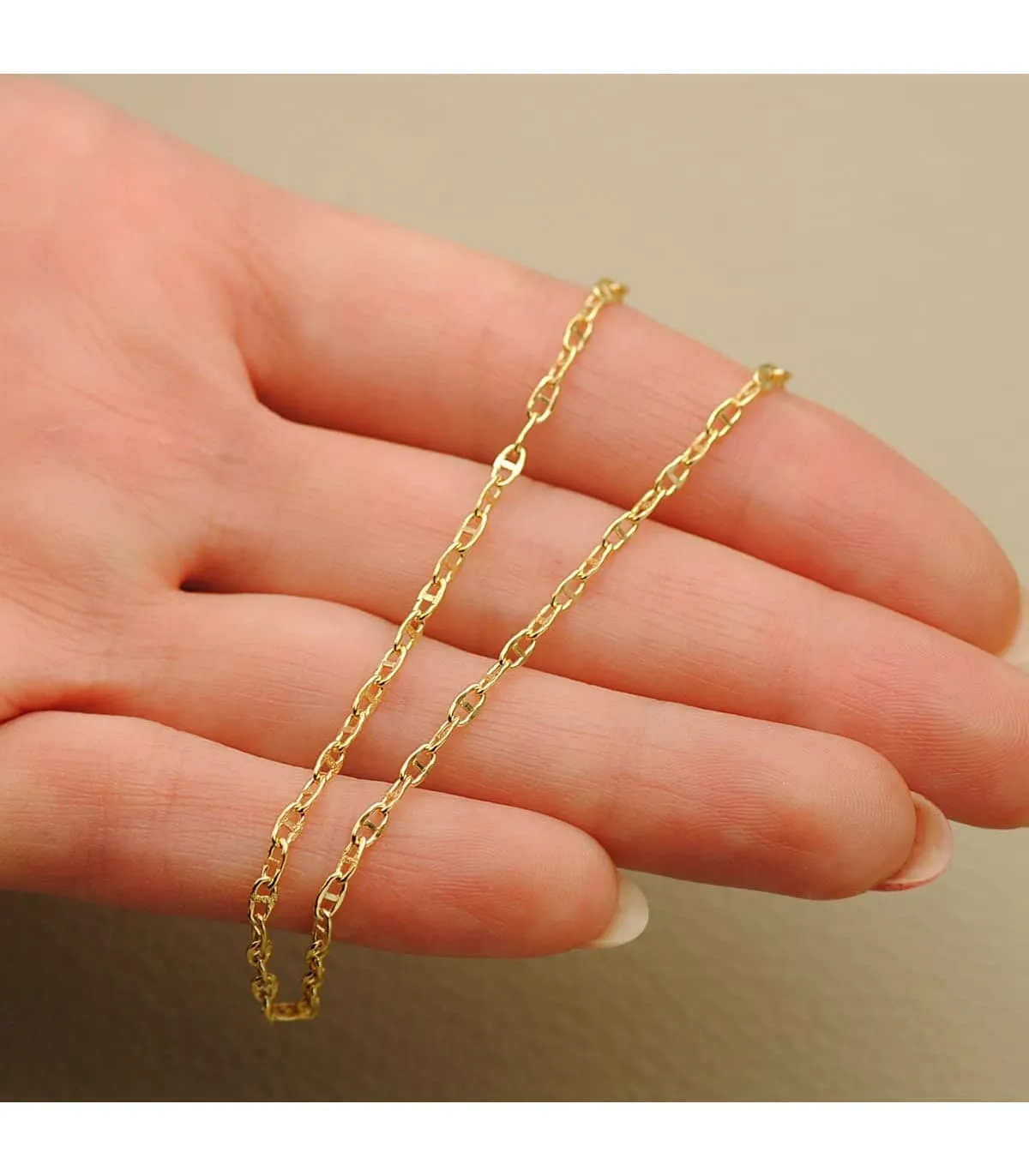 Chaîne Or 18K Marine 2 mm 45 cm