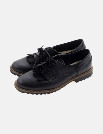 Clarks Zapato oxford negro lengueta
