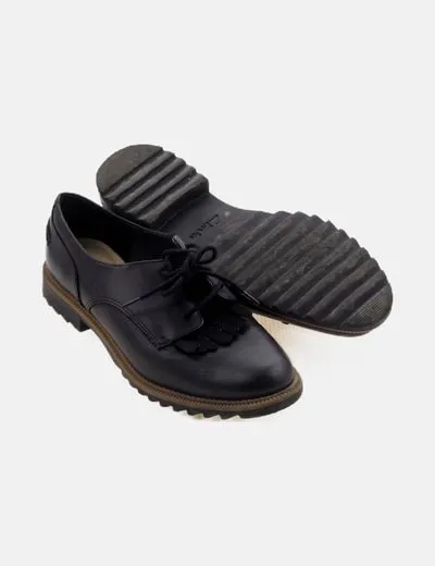 Clarks Zapato oxford negro lengueta