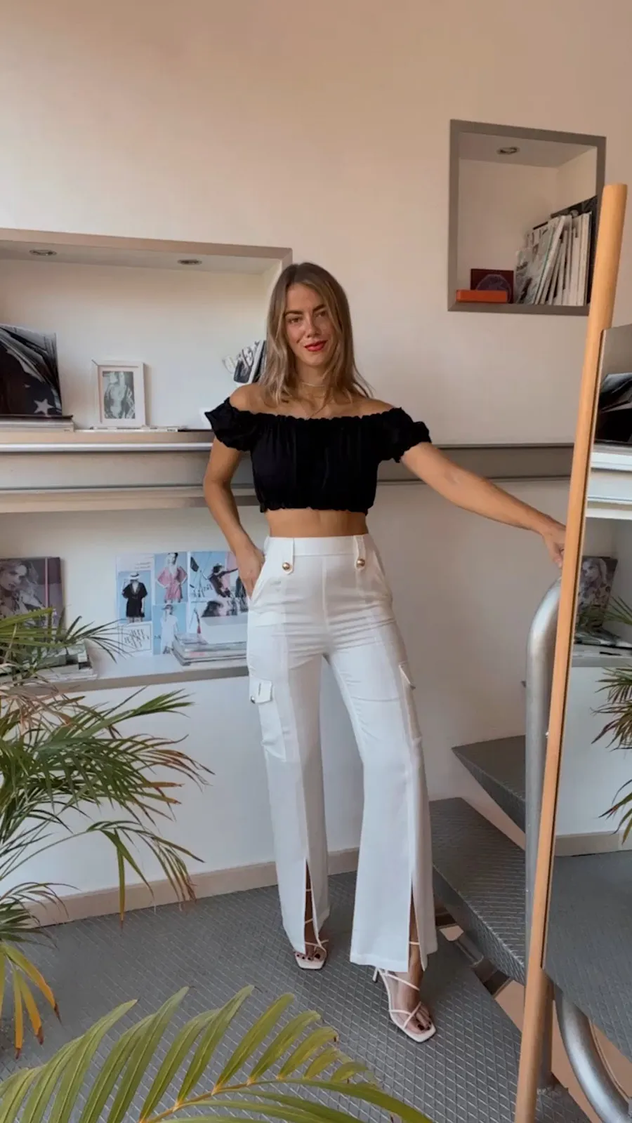 Crop Top Mexican Negro