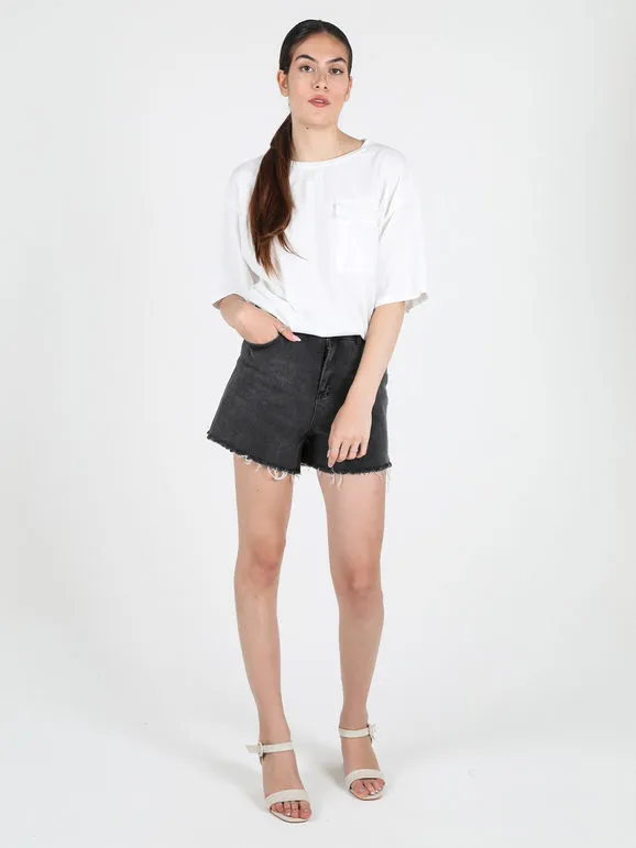 Daystar Camiseta de mujer de algodón con bolsillo.