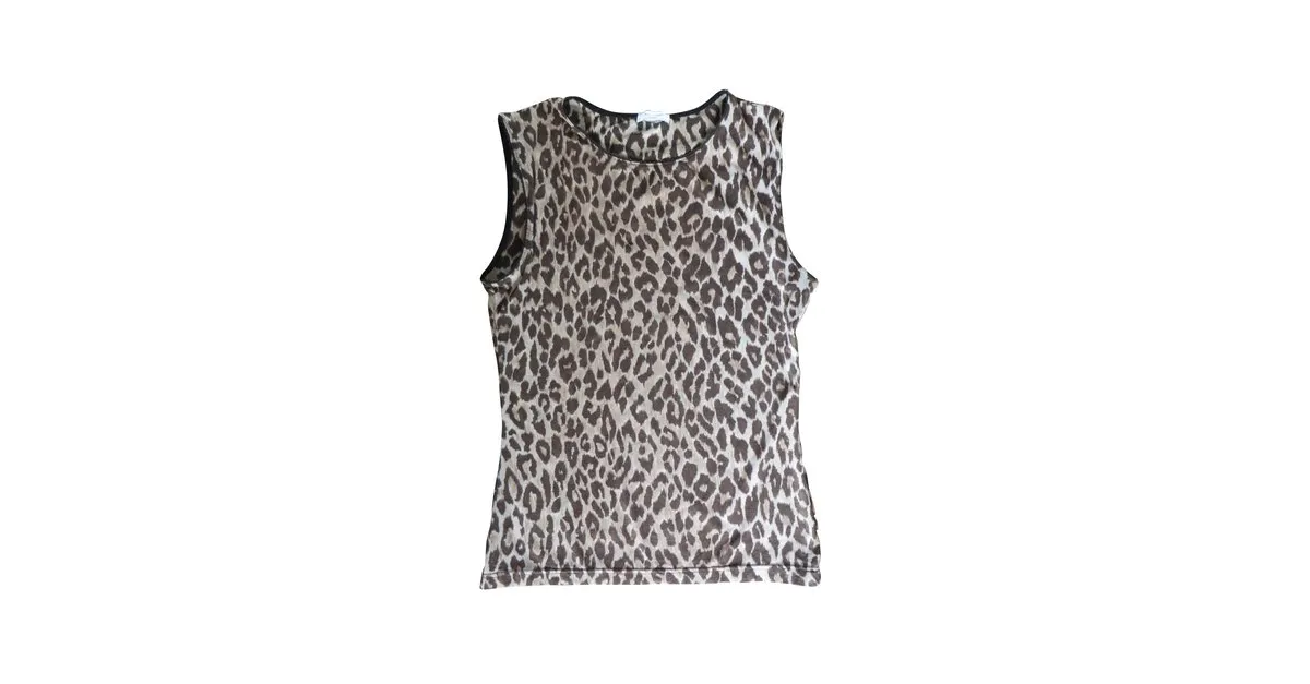 Dolce & Gabbana Tops Estampado de leopardo 