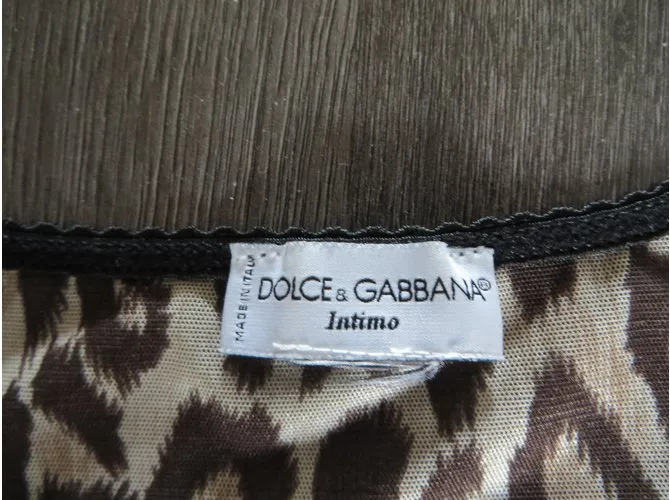Dolce & Gabbana Tops Estampado de leopardo 