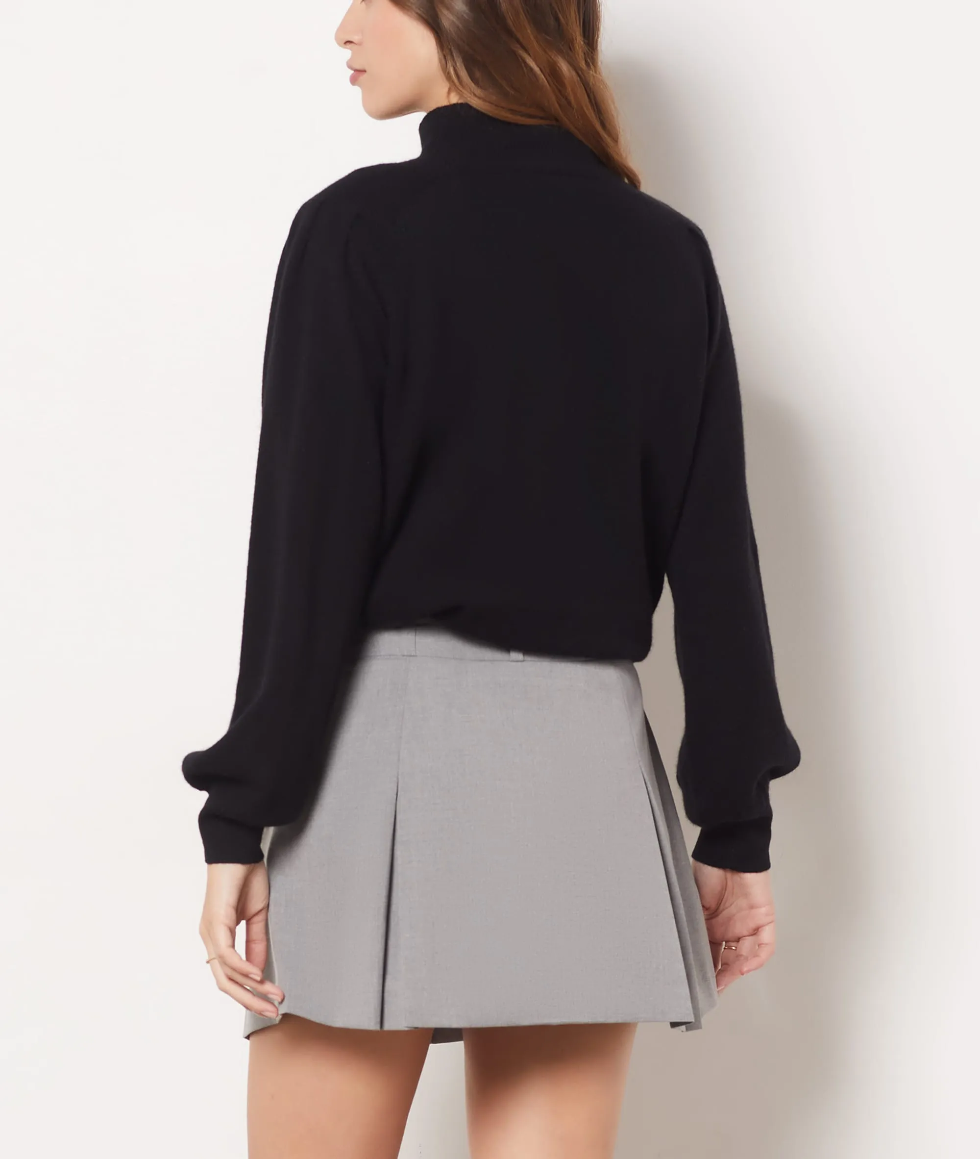 FALDA CORTA EVASé RAYA ANTHRACITE  ETAM