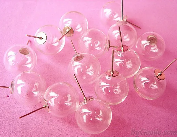 Funny Hand Made Personality Glass Bubble Ear Stud/Stud Earring
