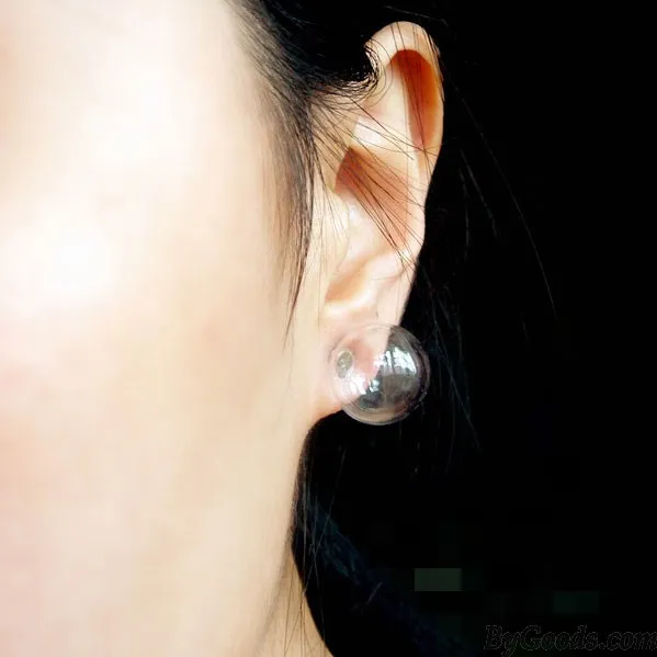 Funny Hand Made Personality Glass Bubble Ear Stud/Stud Earring