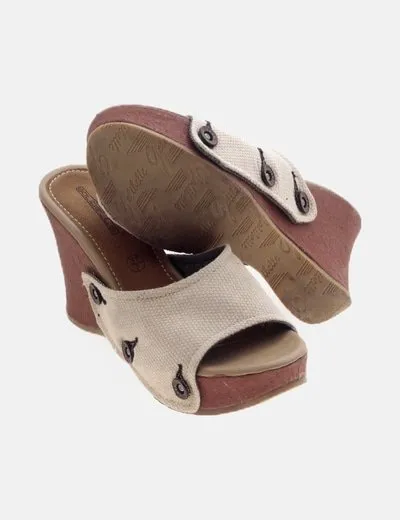Galibelle Zueco combinado beige