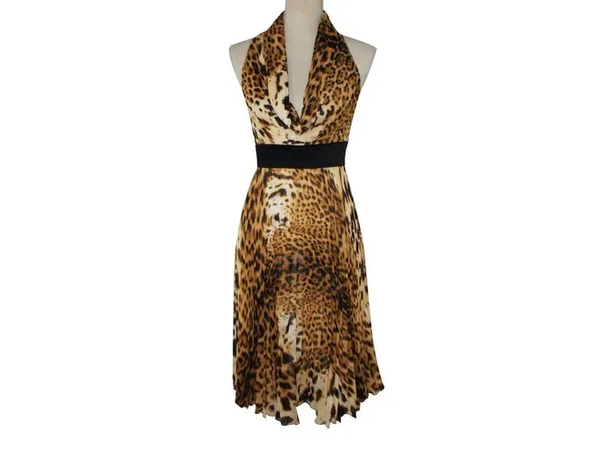 Gianfranco Ferré Vestido Estampado de leopardo 