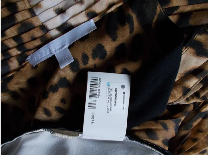 Gianfranco Ferré Vestido Estampado de leopardo 
