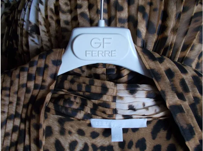 Gianfranco Ferré Vestido Estampado de leopardo 