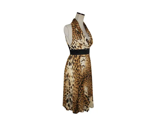 Gianfranco Ferré Vestido Estampado de leopardo 