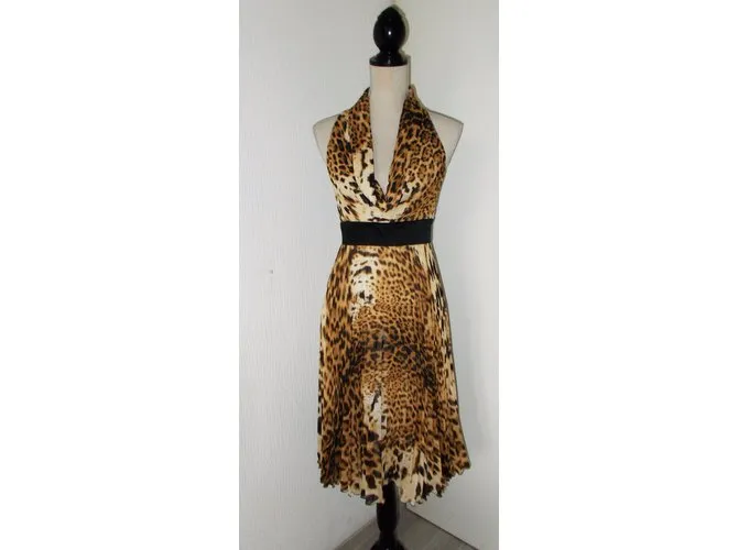 Gianfranco Ferré Vestido Estampado de leopardo 