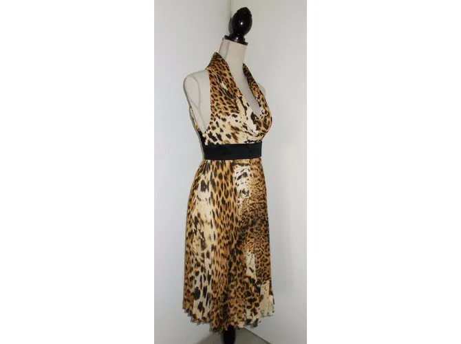 Gianfranco Ferré Vestido Estampado de leopardo 
