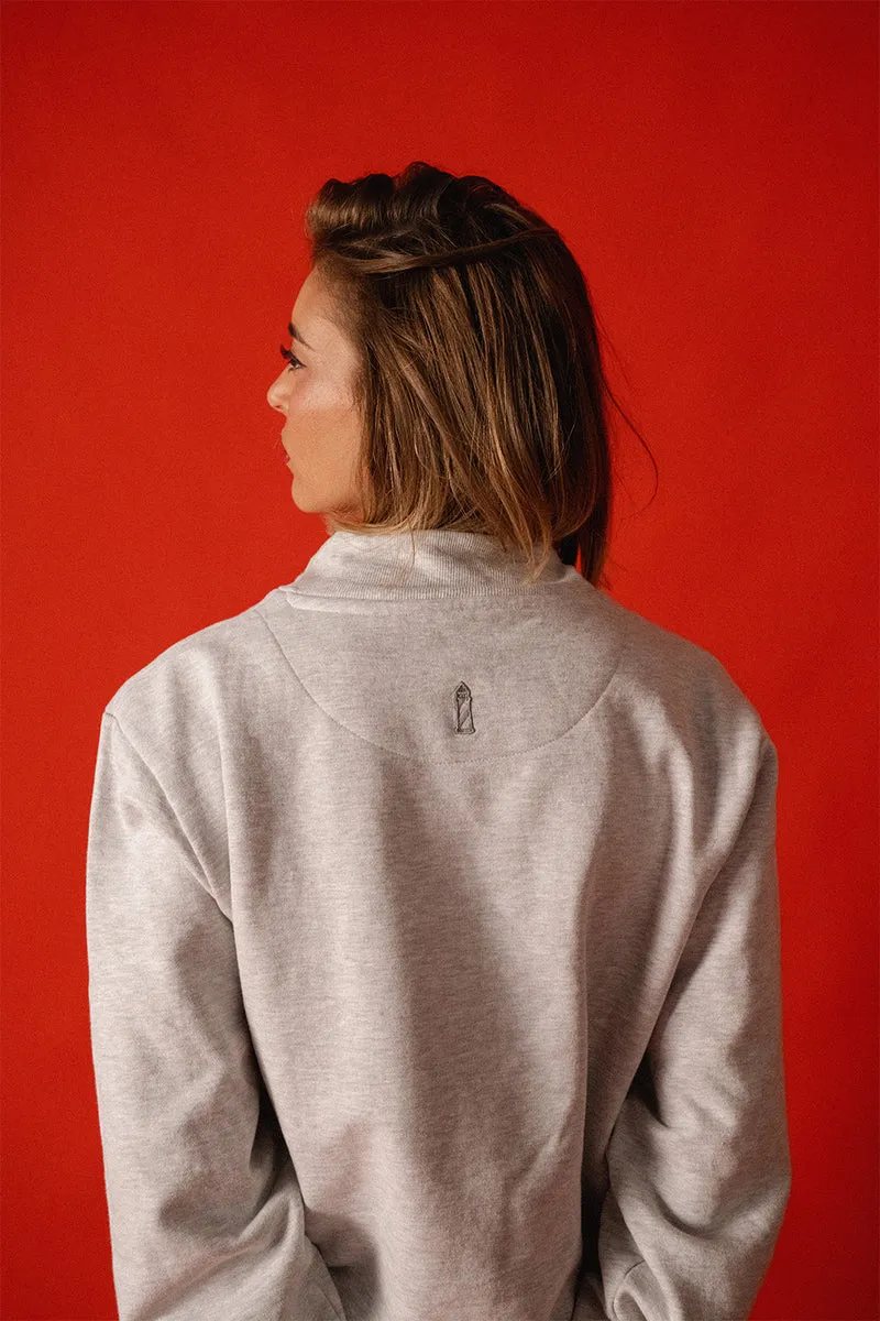 Half Zip Grey