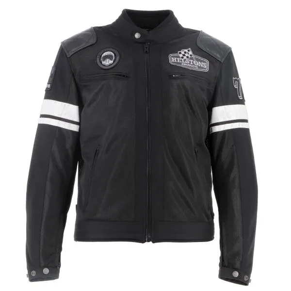 Helstons Revolte Air Mesh Leather Black 