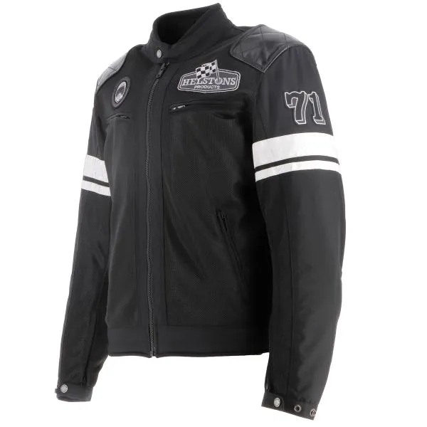 Helstons Revolte Air Mesh Leather Black 