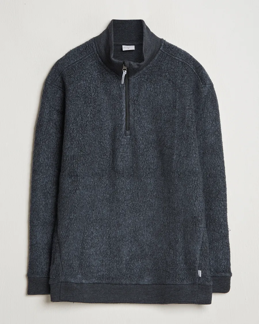 Houdini Alto Wool/Tencel Half Zip True Black
