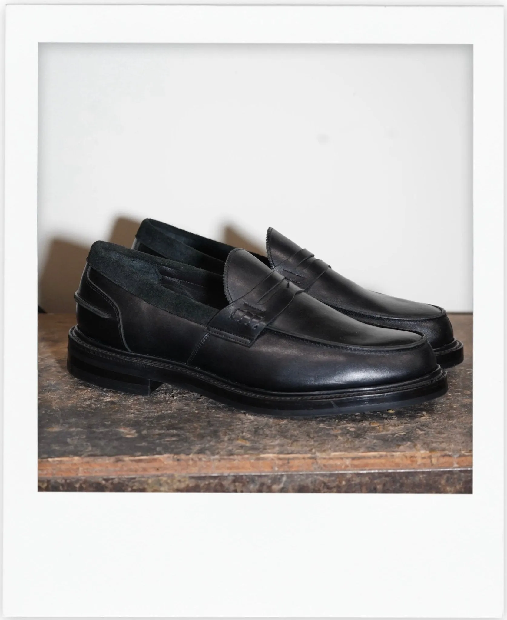 Jack Dress Penny Loafer Black/Suede US 12