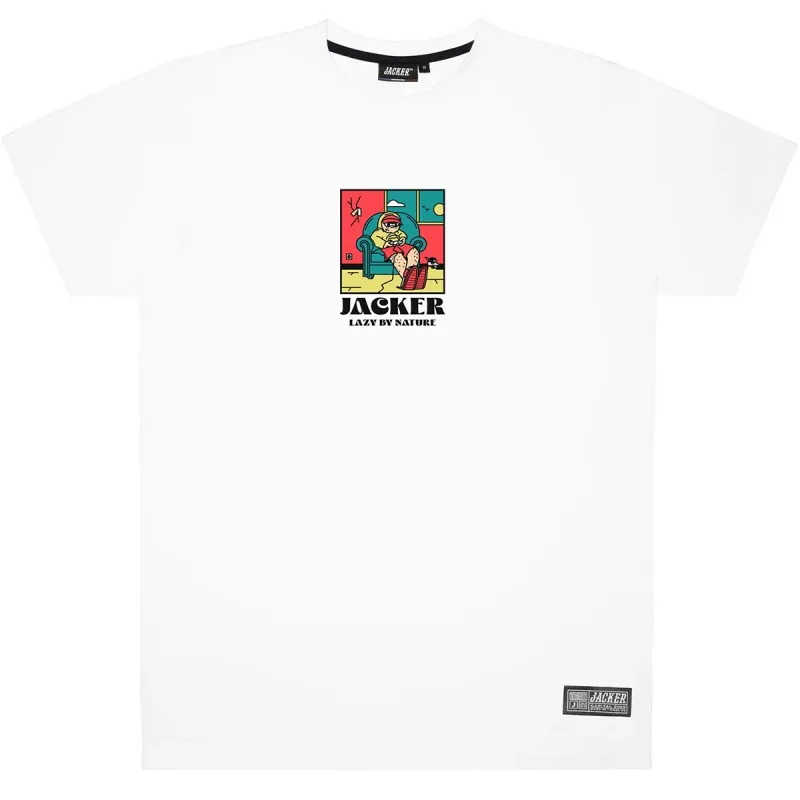 JACKER LAZY TEESHIRT BLACK  WHITE  BROWN