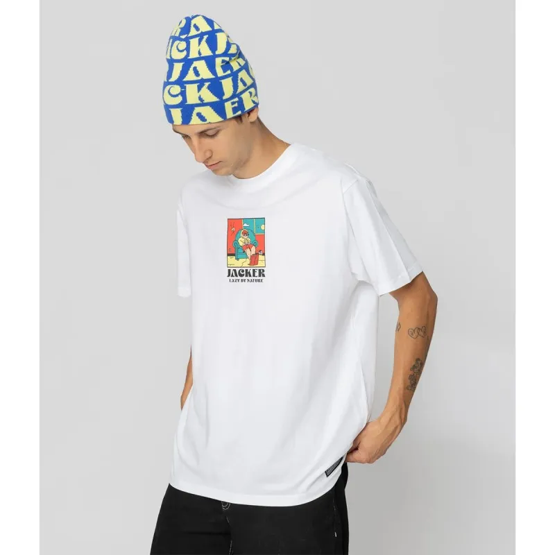 JACKER LAZY TEESHIRT BLACK  WHITE  BROWN