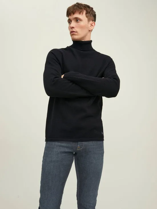 JERSEY DE CUELLO ALTO NEGRO JJEHILL